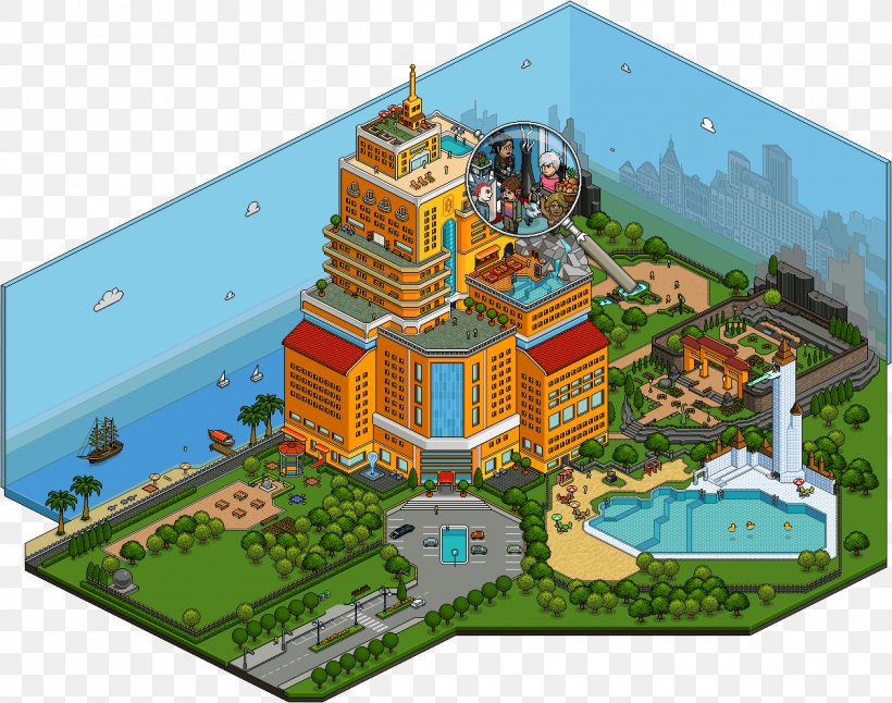 Habbo Hotel Virtual World Avatar Sulake, PNG, 1258x992px, Habbo, Avatar, Blog, Building, Game Download Free