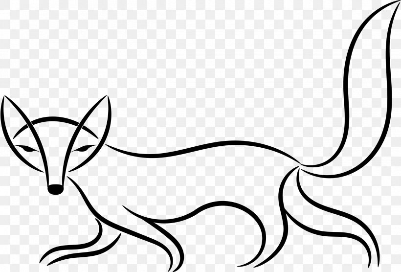 Arctic Fox Red Fox Fennec Fox Clip Art, PNG, 2400x1629px, Arctic Fox, Artwork, Black, Black And White, Carnivoran Download Free