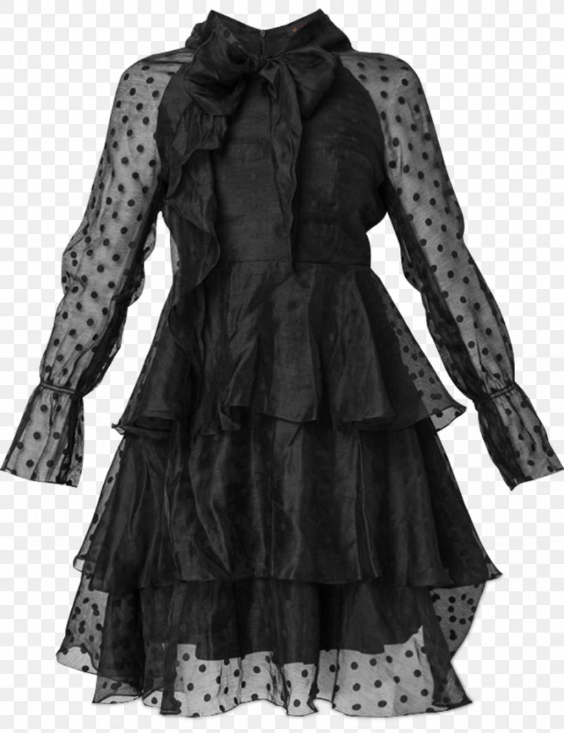 Polka Dot Little Black Dress Costume Design Overcoat, PNG, 923x1200px, Polka Dot, Black, Black M, Clothing, Coat Download Free