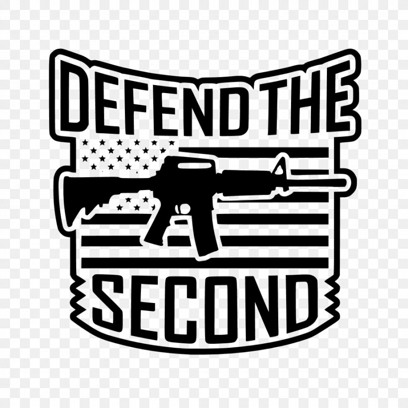 Second Amendment To The United States Constitution Decal Firearm T-shirt, PNG, 921x921px, United States, Area, Black, Black And White, Brand Download Free