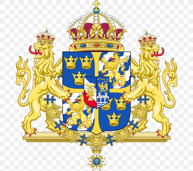 Coat Of Arms Of Sweden Swedish Royal Family Monarchy, PNG, 686x725px, Sweden, Carl Xvi Gustaf Of Sweden, Charles Xiv John Of Sweden, Coat Of Arms Of Sweden, Gold Download Free
