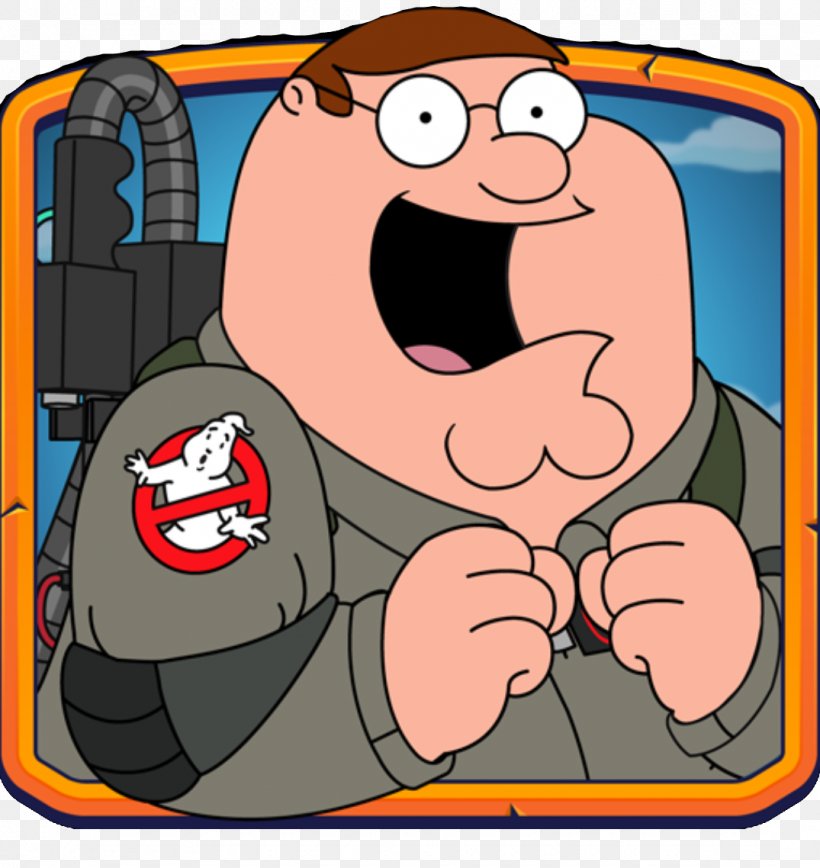 Family Guy: The Quest For Stuff Peter Griffin One More Box Family Guy- Another Freakin' Mobile Game Ghostbusters, PNG, 1075x1138px, Watercolor, Cartoon, Flower, Frame, Heart Download Free