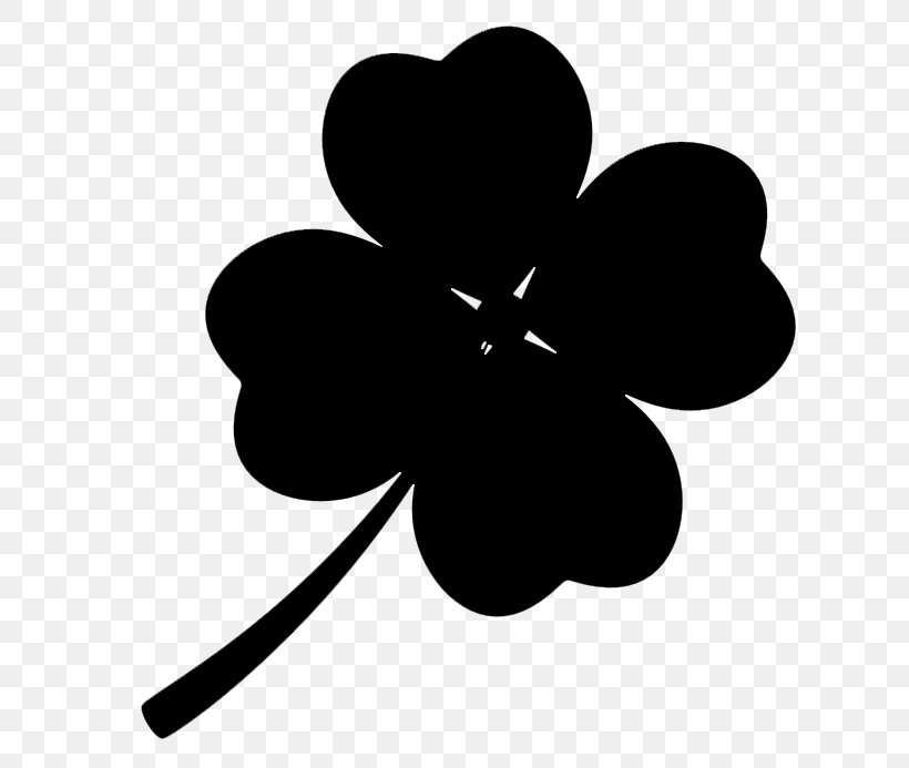 Four-leaf Clover Vector Graphics Image Royalty-free, PNG, 693x693px, Fourleaf Clover, Blackandwhite, Clover, Flower, Herbaceous Plant Download Free