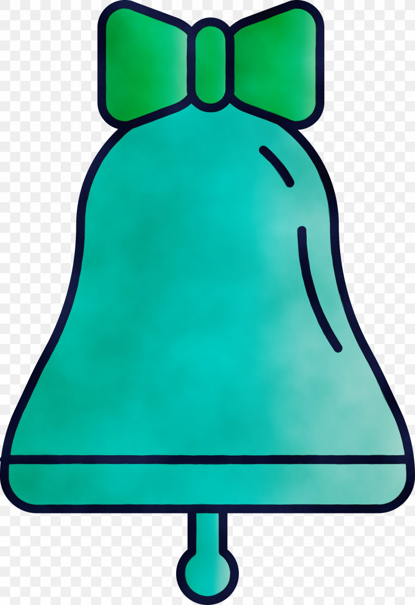 Green Aqua Turquoise Teal Bell, PNG, 2056x3000px, Watercolor, Aqua, Bell, Green, Paint Download Free