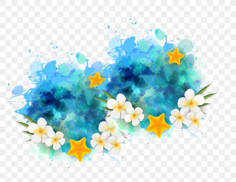 Watercolor Painting Flower, PNG, 2151x1662px, Watercolor Painting, Art, Blue, Color, Flora Download Free