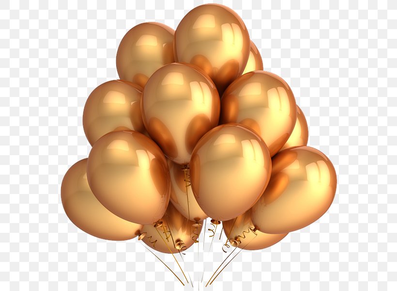 Balloon Gold Party Birthday Clip Art, PNG, 600x600px, Balloon, Balloon Release, Birthday, Birthday Customs And Celebrations, Color Download Free