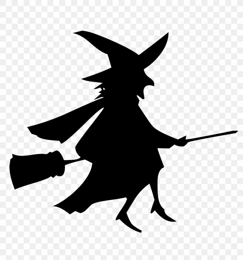 Broom Witchcraft Silhouette Wall Decal, PNG, 902x964px, Broom, Art, Black And White, Bumper Sticker, Decal Download Free