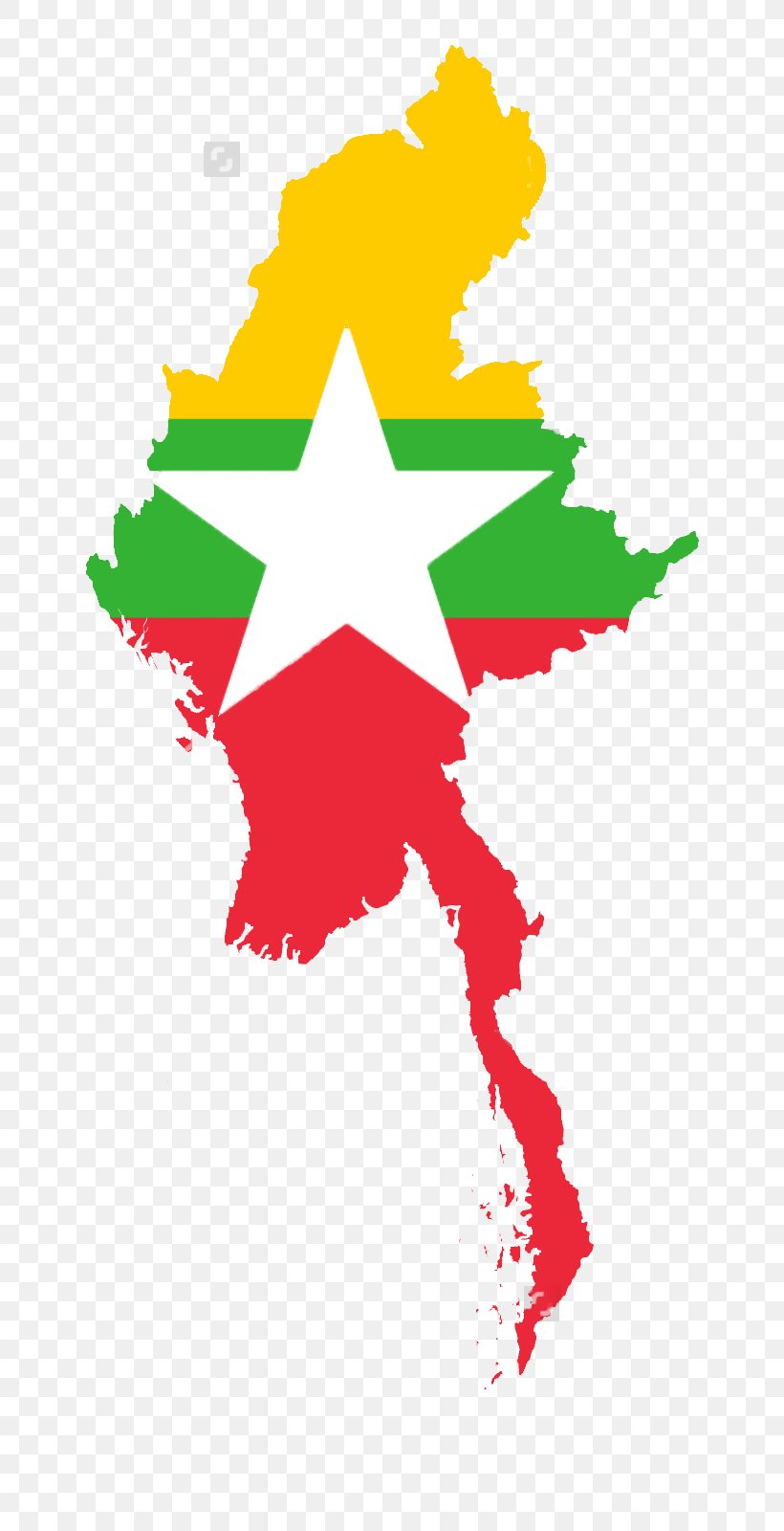 Burma Flag Of Myanmar National Flag Map, PNG, 714x1600px, Burma, Art, Artwork, Blank Map, Fictional Character Download Free