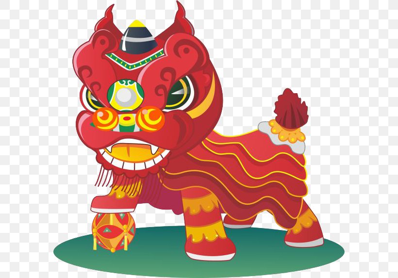 China Lion Dance Cartoon, PNG, 600x573px, China, Art, Cartoon, Cdr, Chinese New Year Download Free