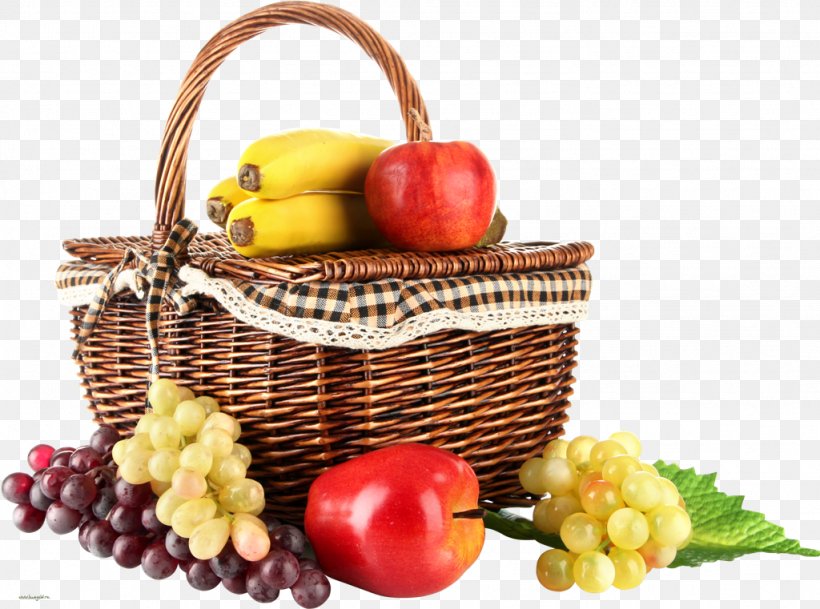 Fruit Basket Hamper Grape Vegetarian Cuisine, PNG, 1024x761px, Fruit, Apple, Banana, Basket, Basket Of Fruit Download Free