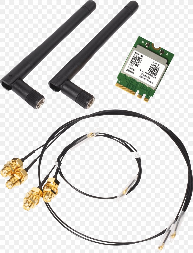 IEEE 802.11ac Wireless LAN M.2 Mini PCI, PNG, 1898x2490px, Ieee 80211ac, Auto Part, Bluetooth, Cable, Computer Download Free