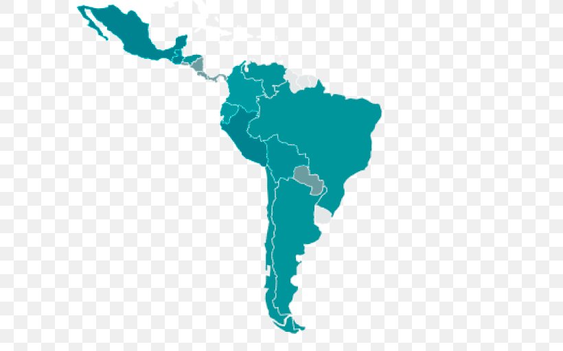 Latin America South America United States Central America, PNG, 750x512px, Latin America, Americas, Aqua, Blank Map, Central America Download Free