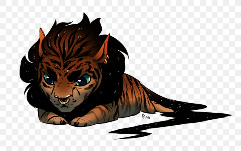 Tiger Lion Cat Demon Illustration, PNG, 1024x645px, Tiger, Big Cats, Carnivoran, Cartoon, Cat Download Free