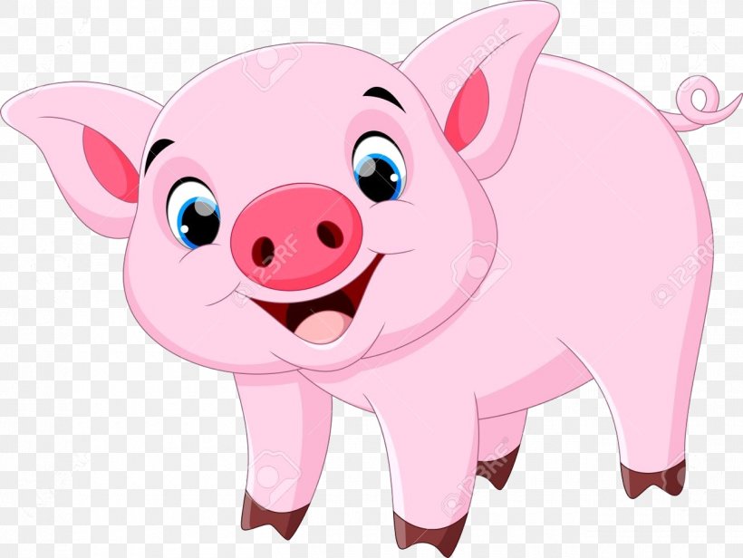 Pig Cartoon, PNG, 1300x977px, Pig, Animation, Boar, Cartoon, Drawing Download Free