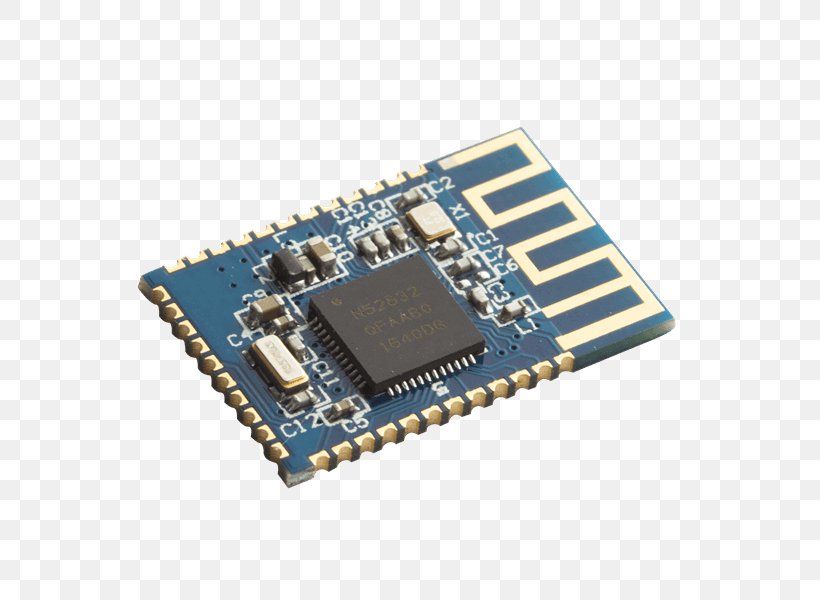 Microcontroller Electronic Component Electronics Integrated Circuits & Chips Bluetooth, PNG, 750x600px, Microcontroller, Bluetooth, Bluetooth Low Energy, Circuit Component, Computer Component Download Free