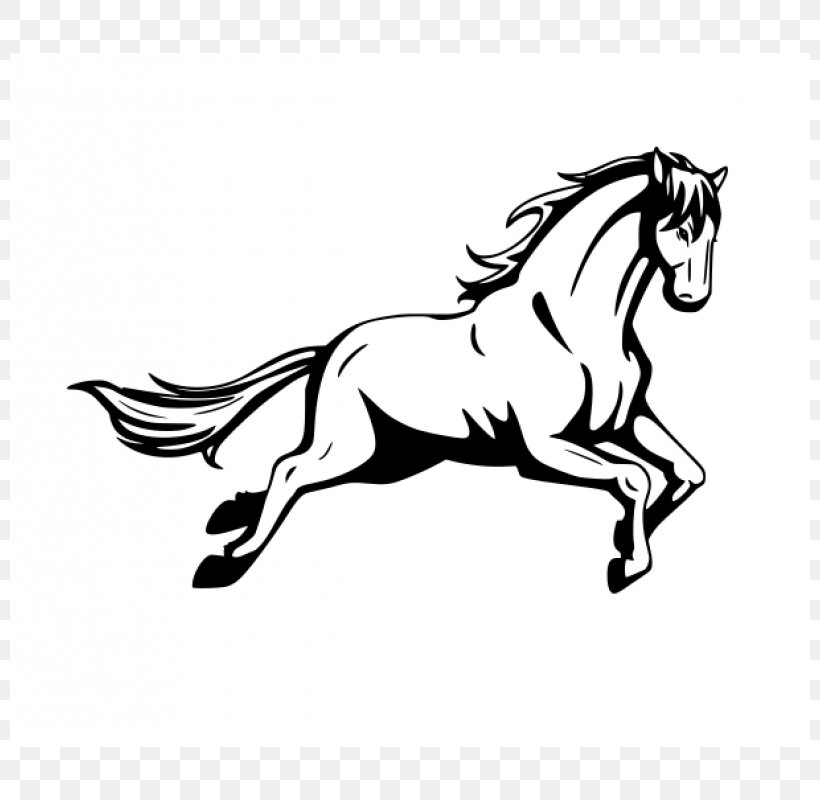 Sticker Halter Stallion Mustang Adhesive, PNG, 800x800px, Sticker, Adhesive, Art, Black, Black And White Download Free