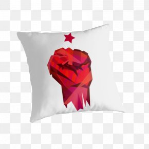 Red Fist - Throw Pillows Penn State Nittany Lions Men's Basketball Arizona Wildcats Football Cushion Pennsylvania State University PNG