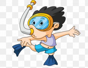 Child - Underwater Diving Snorkeling Scuba Diving Clip Art PNG