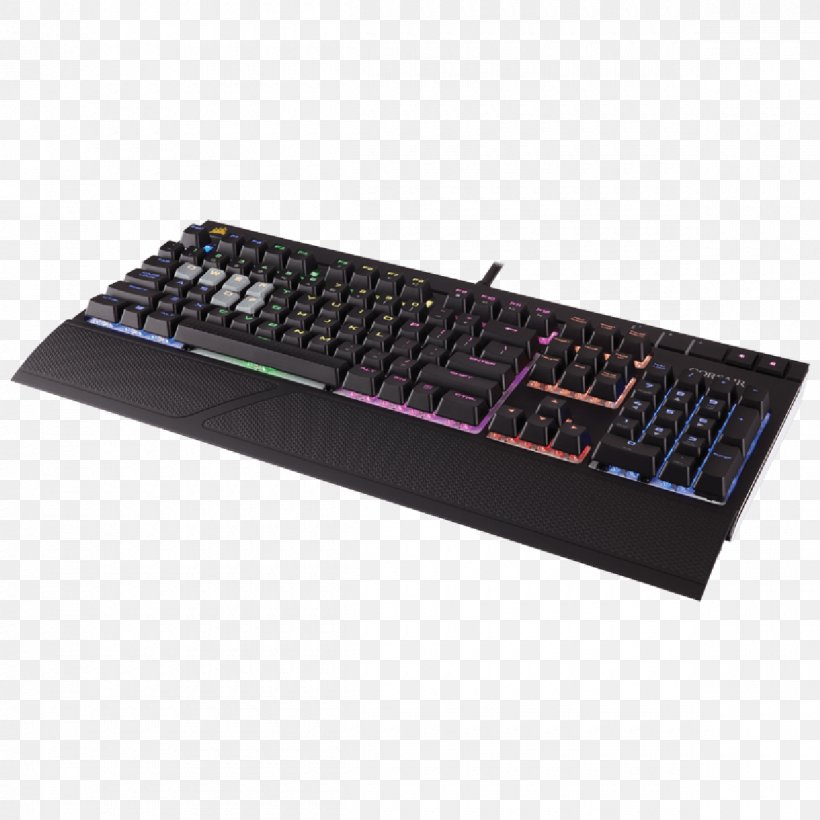 Computer Keyboard Corsair Gaming STRAFE RGB Cherry Gaming Keypad, PNG, 1200x1200px, Computer Keyboard, Backlight, Cherry, Computer, Computer Component Download Free