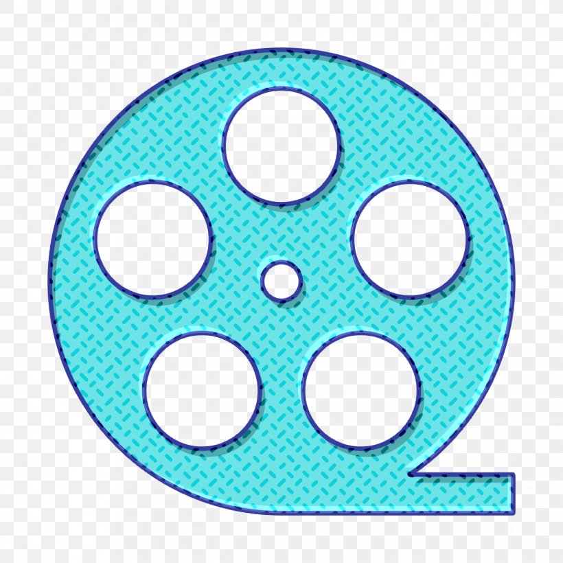 Entertainment Icon Film Icon, PNG, 1244x1244px, Entertainment Icon, Aqua, Film Icon, Polka Dot, Teal Download Free