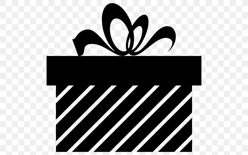 Gift Ribbon Clip Art, PNG, 512x512px, Gift, Black, Black And White, Box, Brand Download Free