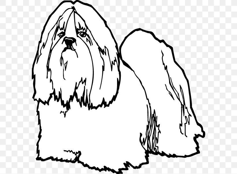 Lhasa Apso Shih Tzu Drawing Clip Art, PNG, 600x601px, Watercolor, Cartoon, Flower, Frame, Heart Download Free