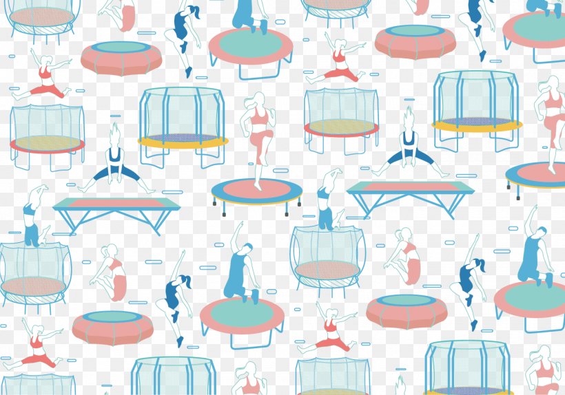 Trampoline Euclidean Vector Icon, PNG, 1400x980px, Trampoline, Circus, Designer, Diving Boards, Drinkware Download Free