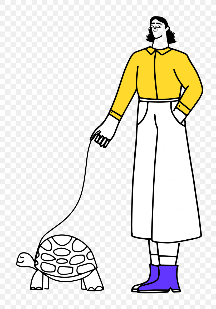 Walking The Turtle, PNG, 1743x2500px, Line Art, Clothing, Costume, Dress, Shoe Download Free