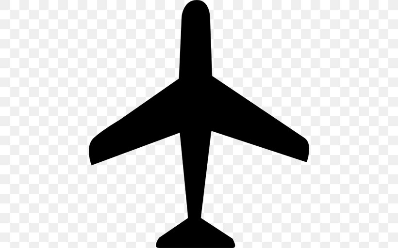 Airplane Aircraft Clip Art, PNG, 512x512px, Airplane, Aircraft, Airship, Black And White, Cargo Aircraft Download Free