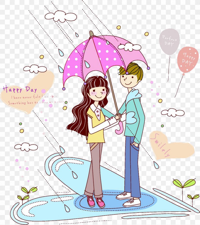Couple, PNG, 890x1000px, Watercolor, Cartoon, Flower, Frame, Heart Download Free