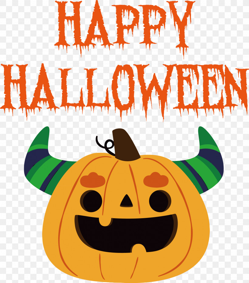 Happy Halloween, PNG, 2644x3000px, Happy Halloween, Calabaza, Cartoon, Fruit, Halloween Download Free