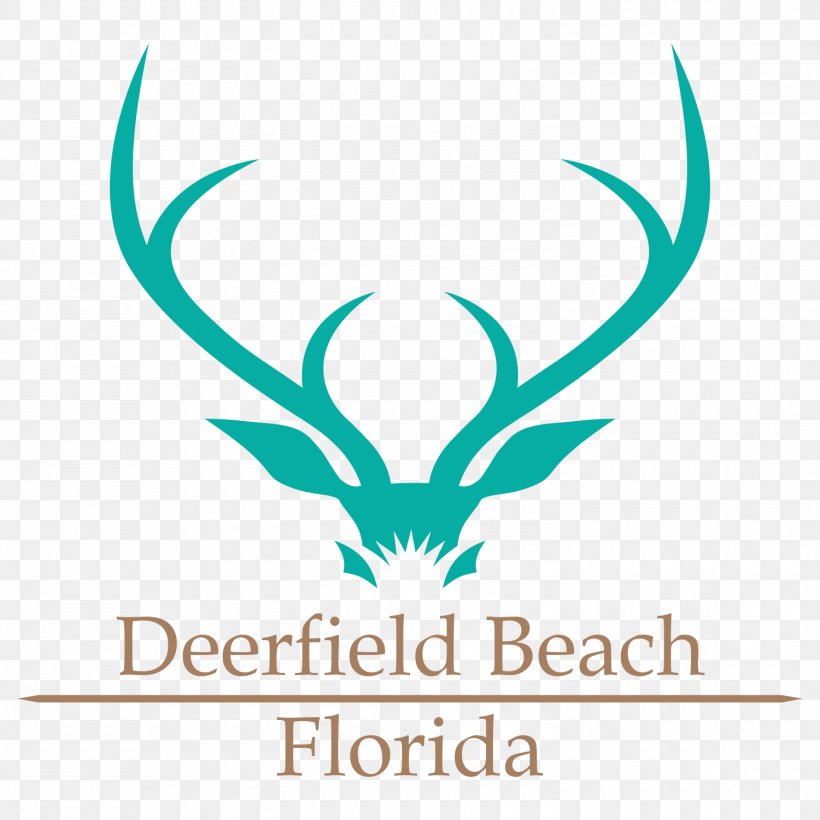 Deerfield Beach Logo Graphic Design Trademark City, PNG, 1500x1500px, Deerfield Beach, Antler, Artwork, Beach, Brand Download Free