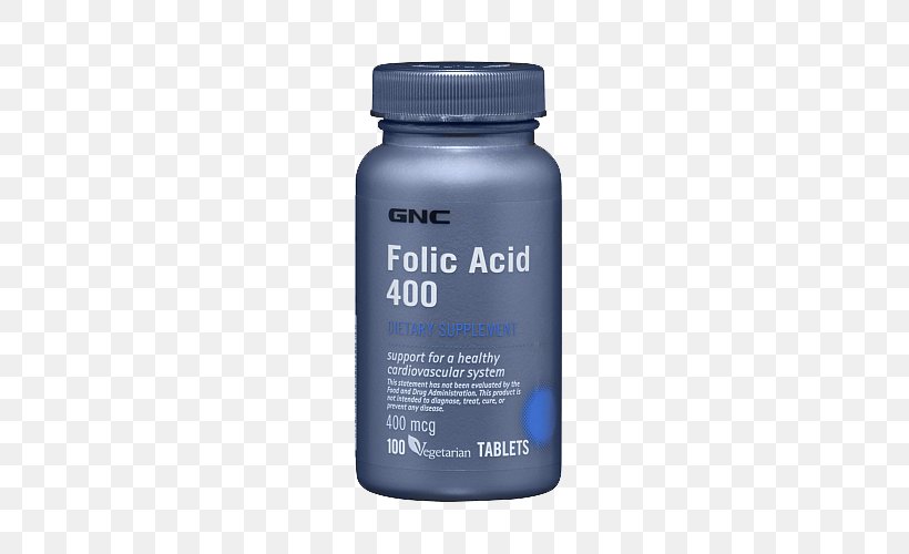 Dietary Supplement Folate GNC Vitamin Nutrient, PNG, 500x500px, Dietary Supplement, B Vitamins, Biotin, Cholecalciferol, Folate Download Free