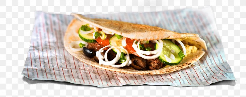 Gyro Korean Taco Hamburger Shawarma Fast Food, PNG, 1214x482px, Gyro, American Food, Bread, Cuisine, Dish Download Free