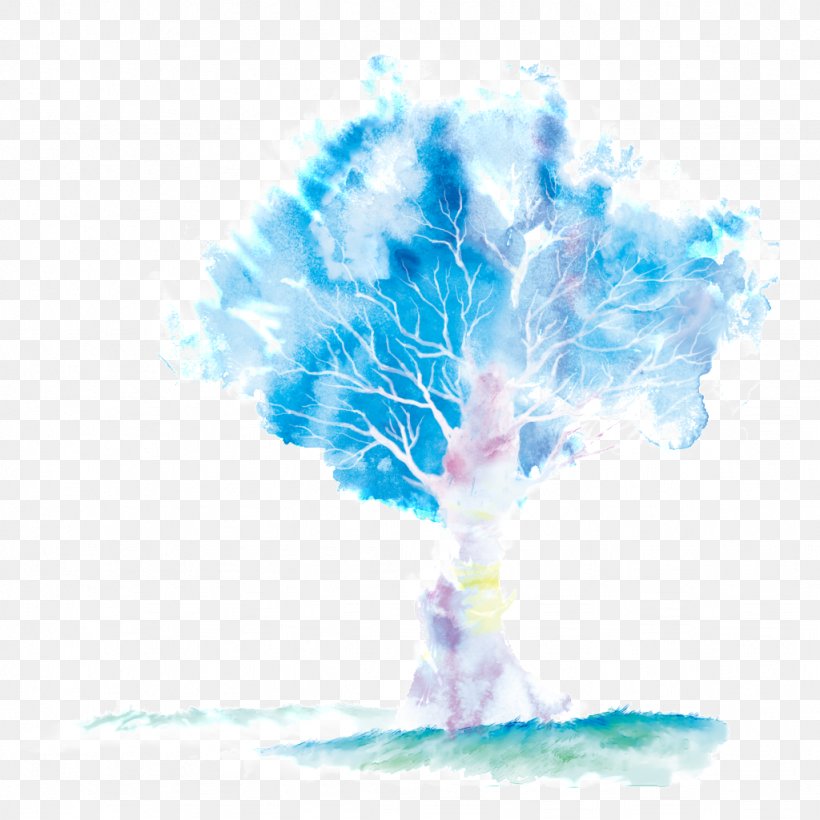 Paper Tree Watercolor Painting Illustration, PNG, 1024x1024px, Paper, Art, Cartoon, Energy, Organism Download Free