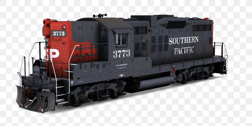 Steam Locomotive Trainz Simulator 12 Southern Pacific Transportation Company, PNG, 1000x500px, Locomotive, Alco Rs1, American Locomotive Company, Electromotive Diesel, Emd Gp9 Download Free