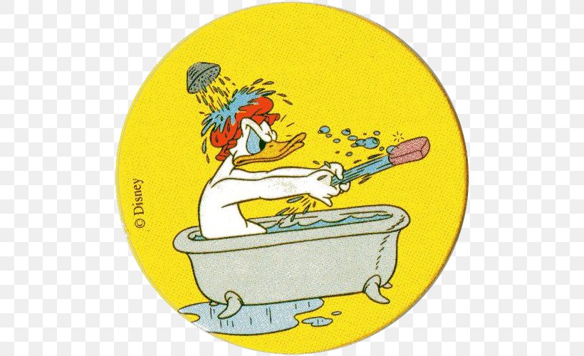 Donald Duck Bubble Bath Cartoon Washington Capitals, PNG, 500x500px, Donald Duck, Animal, Art, Bubble Bath, Cartoon Download Free
