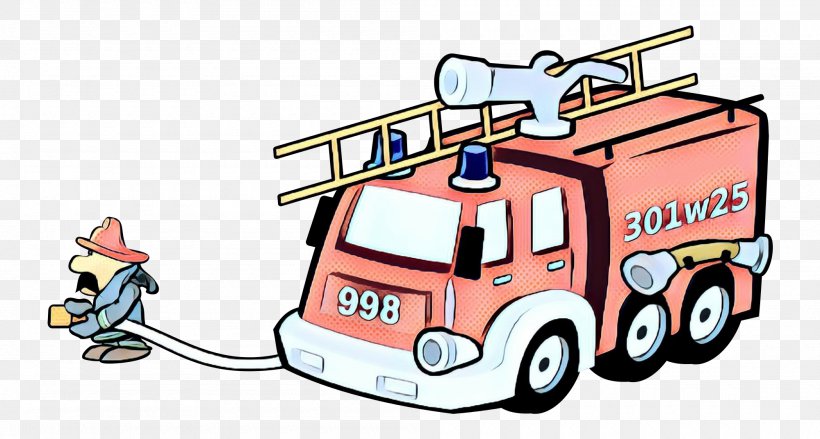 Firefighter Cartoon, PNG, 2000x1072px, Pop Art, Car, Cartoon, Emergency, Emergency Service Download Free