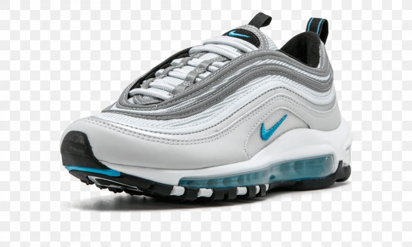 Nike Air Max 97 Sneakers Shoe, PNG, 1000x600px, Nike Air Max, Adidas Yeezy, Aqua, Athletic Shoe, Basketball Shoe Download Free