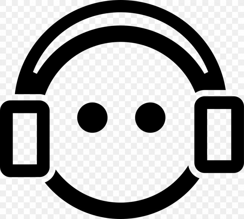 Headphones Clip Art, PNG, 980x880px, Headphones, Area, Black And White, Emoticon, Happiness Download Free