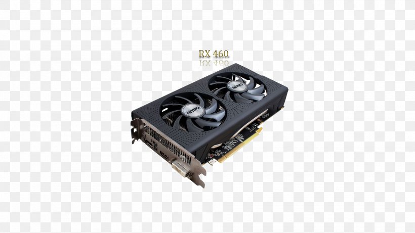 Graphics Cards & Video Adapters AMD Radeon RX 460 Sapphire Technology GDDR5 SDRAM, PNG, 1920x1080px, Graphics Cards Video Adapters, Amd Radeon 400 Series, Amd Radeon 500 Series, Cable, Computer Component Download Free