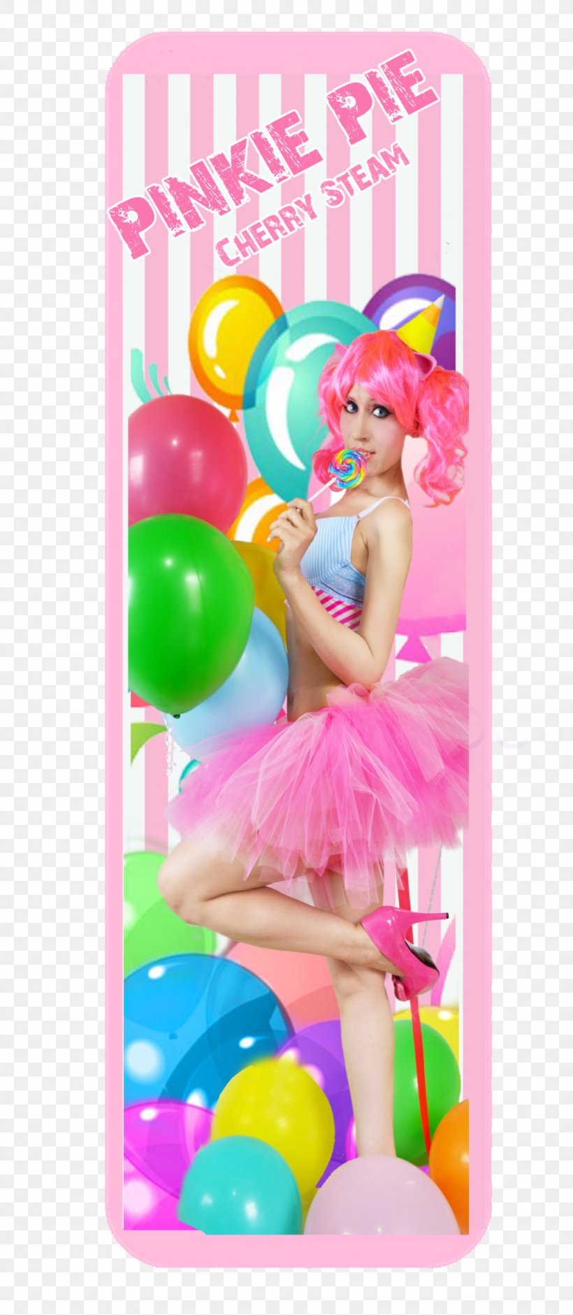 Pinkie Pie Cosplay Applejack Disguise Balloon, PNG, 1024x2349px, 4 June, Pinkie Pie, Applejack, Artist, Balloon Download Free
