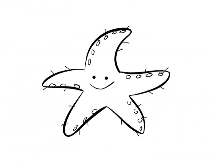 Starfish Drawing Coloring Book Child Clip Art, PNG, 1410x1089px, Watercolor, Cartoon, Flower, Frame, Heart Download Free