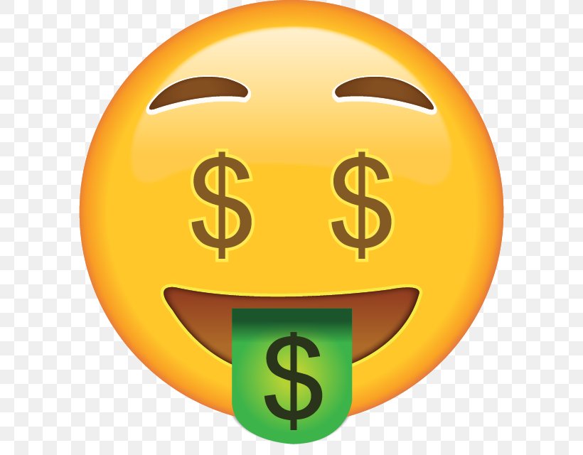 Emoji Money Smiley Face Sticker, PNG, 640x640px, Emoji, Emoticon, Face, Happiness, Heart Download Free