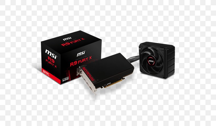 Graphics Cards & Video Adapters AMD Radeon R9 Fury X High Bandwidth Memory Micro-Star International, PNG, 600x480px, Graphics Cards Video Adapters, Advanced Micro Devices, Amd Radeon R9 390x, Amd Radeon R9 Fury X, Computer Download Free
