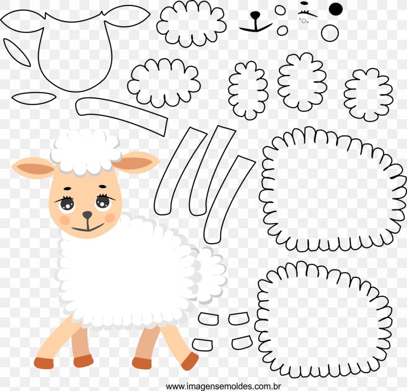 Sheep Molde Drawing Handicraft Felt, PNG, 1160x1116px, Watercolor, Cartoon, Flower, Frame, Heart Download Free