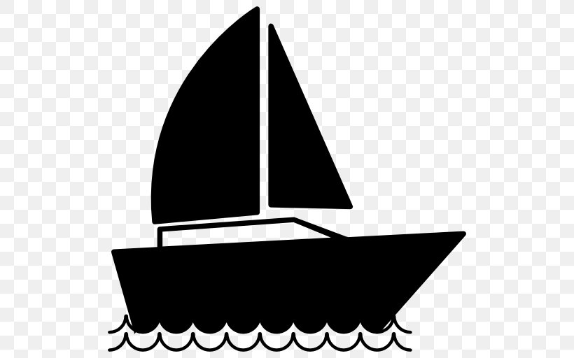 Sailboat Symbol Sailing, PNG, 512x512px, Sailboat, Artwork, Black, Black And White, Boat Download Free