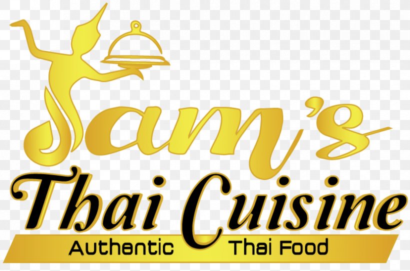 Sam's Thai Restaurant Thai Cuisine Logo Brand, PNG, 828x548px, Thai Cuisine, Area, Brand, California, Cuisine Download Free