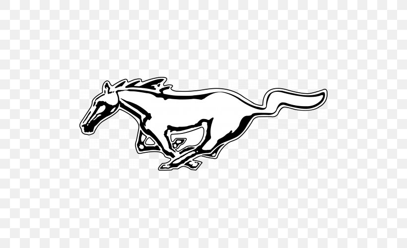 2009 Ford Mustang Car Logo Decal, PNG, 500x500px, 2009 Ford Mustang, Ford, Black, Black And White, Body Jewelry Download Free