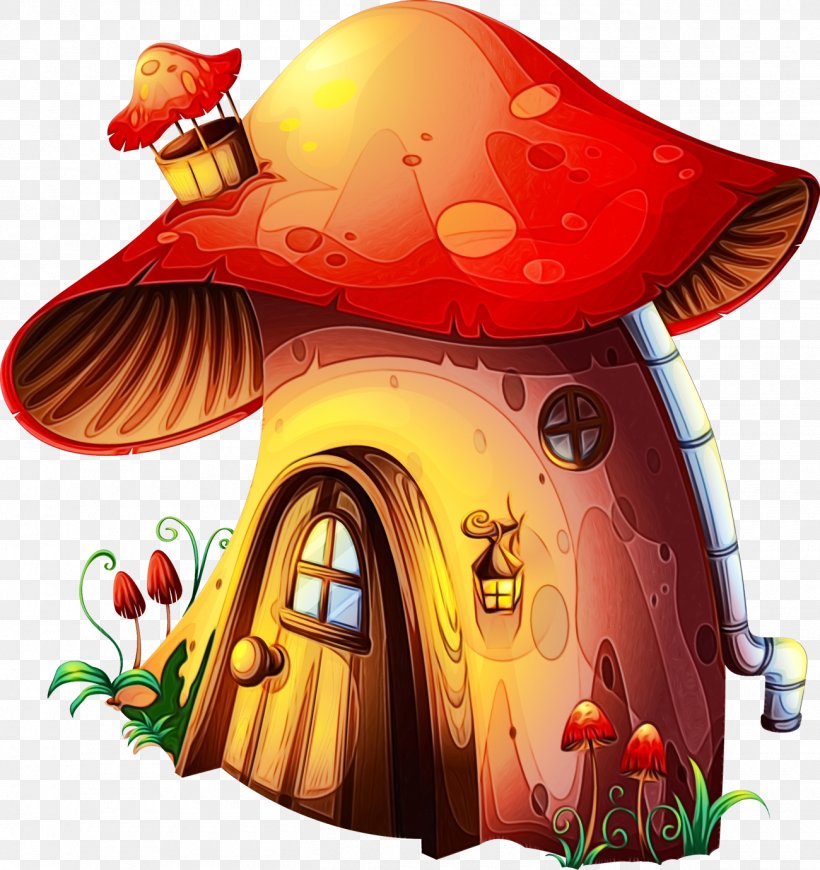Mushroom Tent, PNG, 1300x1380px, Watercolor, Mushroom, Paint, Tent, Wet Ink Download Free